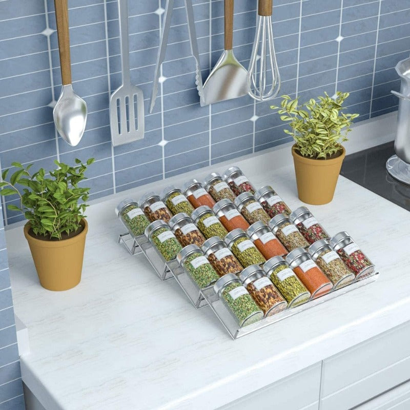 SpiceStack | Acryl kruiden organizer voor lade, keuken opslag, verstelbaar rek