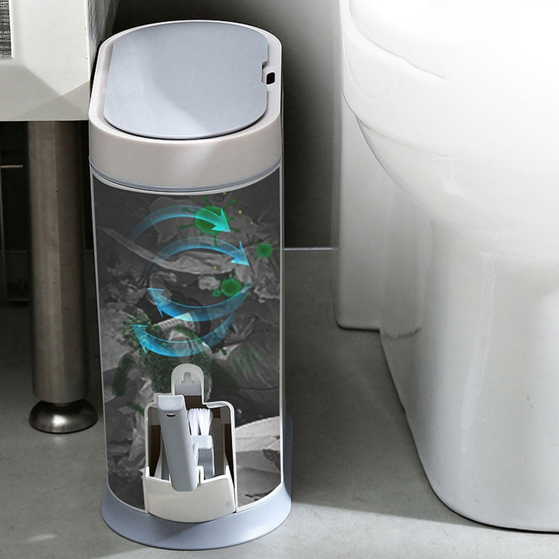 QuickBin | Bewegingssensor afvalbak – Automatische 10 liter plastic afvalbak voor de keuken