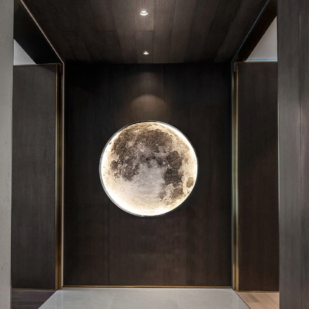 Lunara | 3D LED Moon Ceiling Light – Modern Decorative Lighting for Bedroom & Living Room