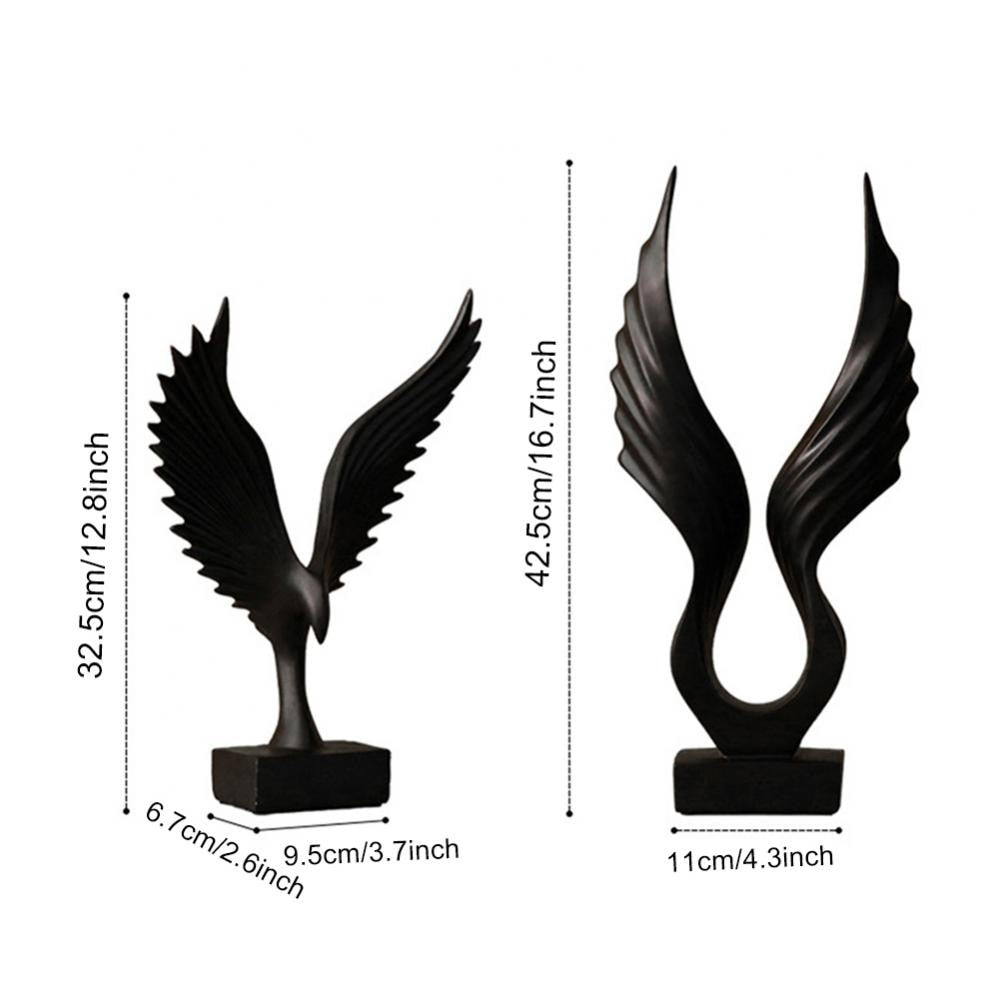 Feathra | Engelenvleugelsculptuur voor Woondecoratie - Elegant Beeldje