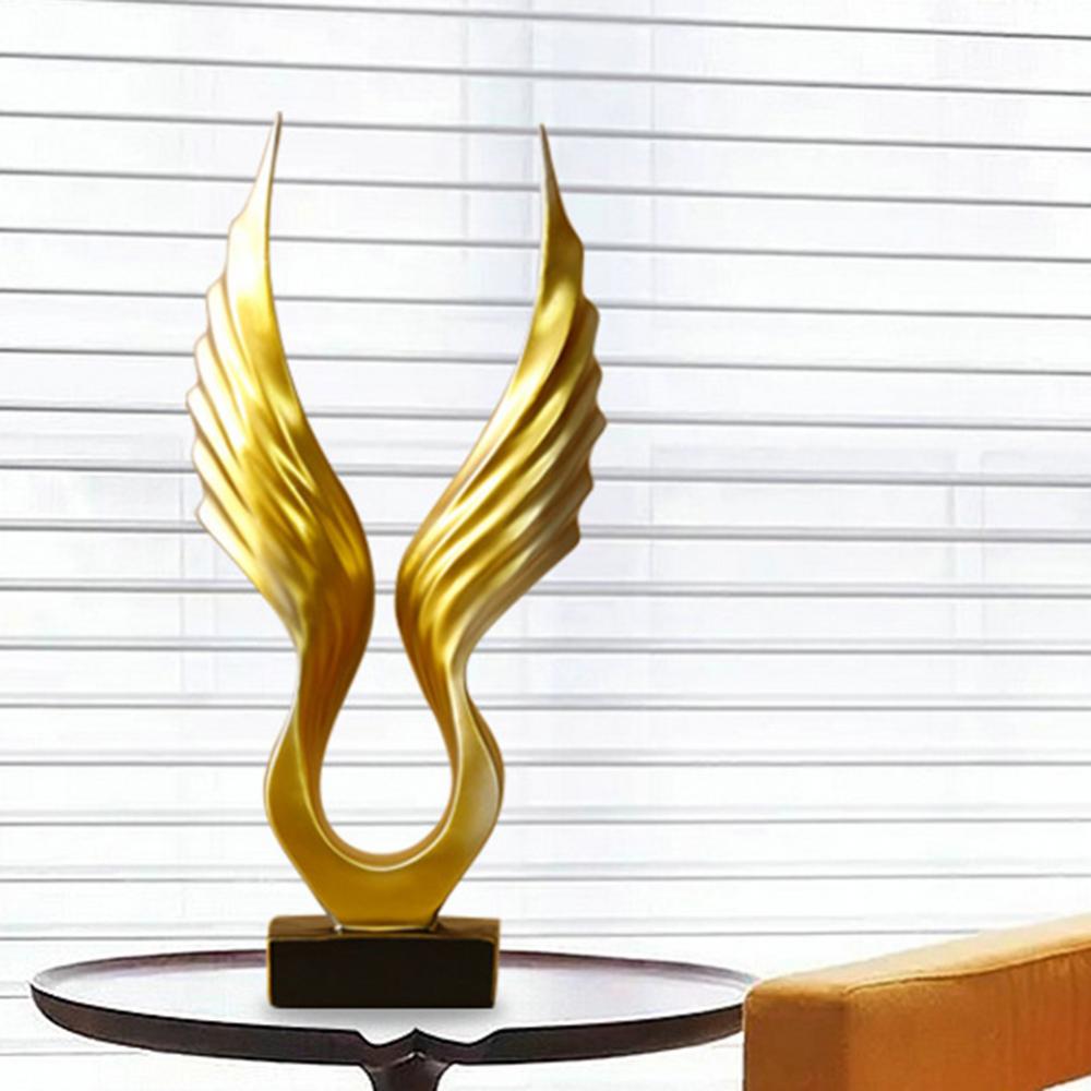 Feathra | Engelenvleugelsculptuur voor Woondecoratie - Elegant Beeldje