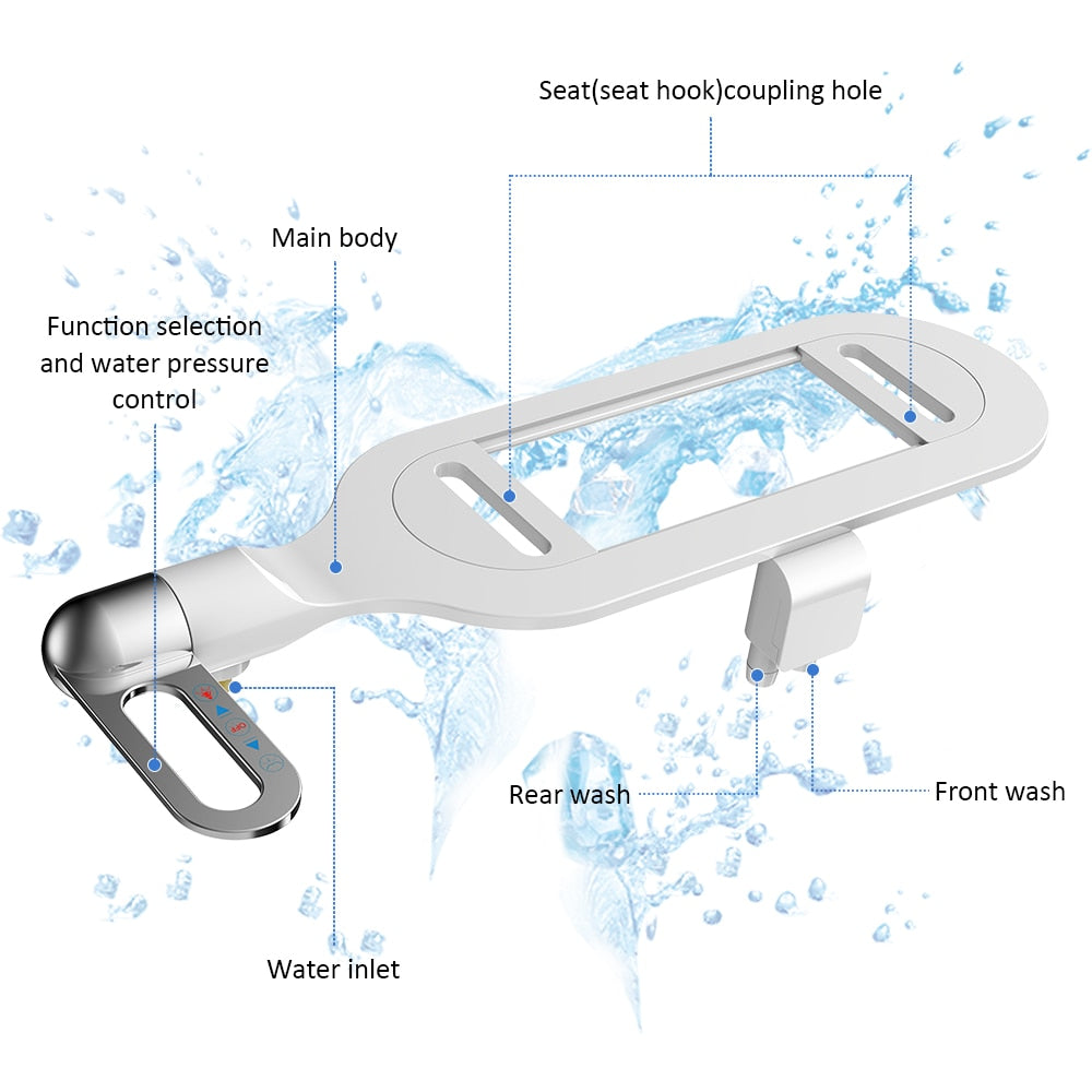 CleanJet | Ultradun Regelbaar Water Bidet - Compact, Milieuvriendelijk, Gemakkelijk Te Installeren