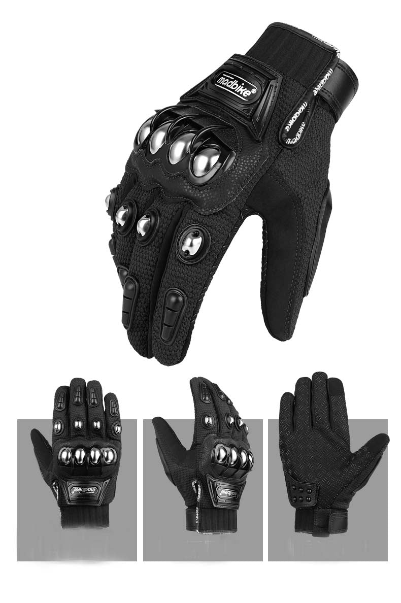 MotoGuard | Tactische motorhandschoenen - Beschermende motorhandschoenen voor het rijden, schokabsorberende knokkels