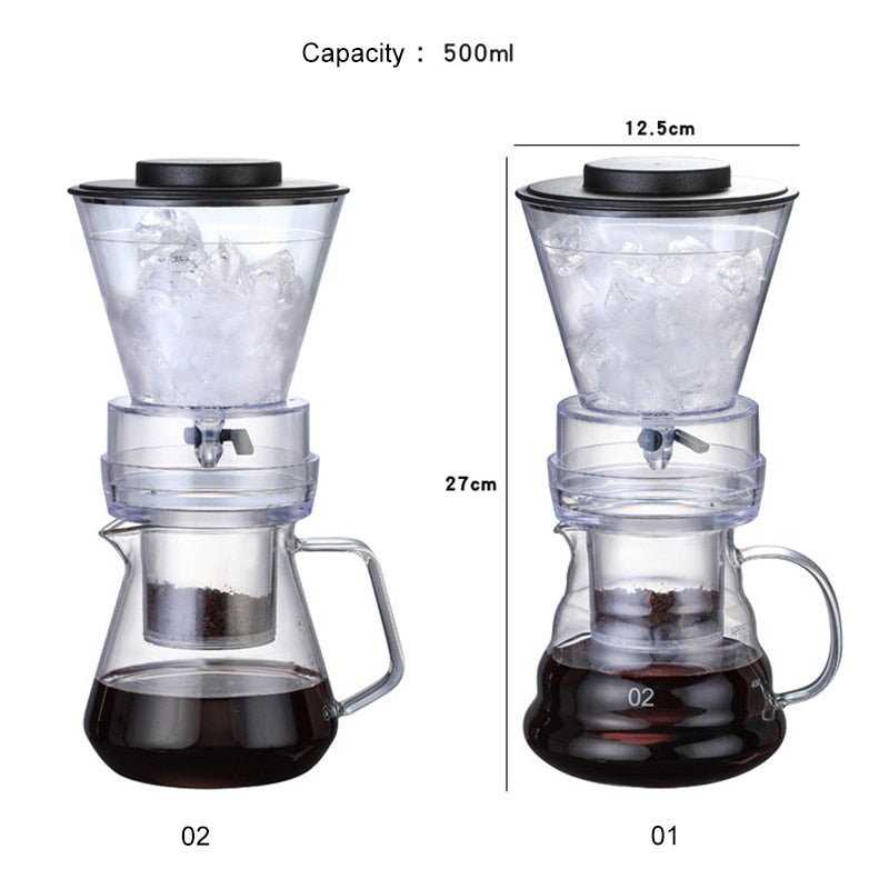 IceBrew | Compacte koffiezetter voor koud zetten - Mini Pot, snel zetten, draagbaar