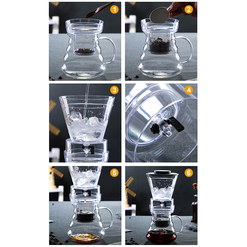 IceBrew | Compacte koffiezetter voor koud zetten - Mini Pot, snel zetten, draagbaar