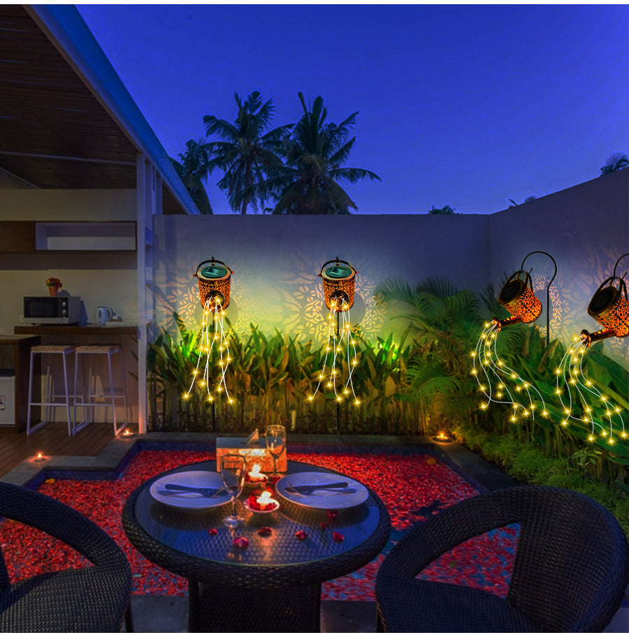 SparkleCan | Zonne-energie LED-stringverlichting - Gieter Tuinlamp voor buitendecoratie
