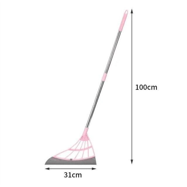 Cleanza | Lichtgewicht Magic Scraper Broom – Multifunctionele vloer- en oppervlaktereiniger, stofverwijderaar