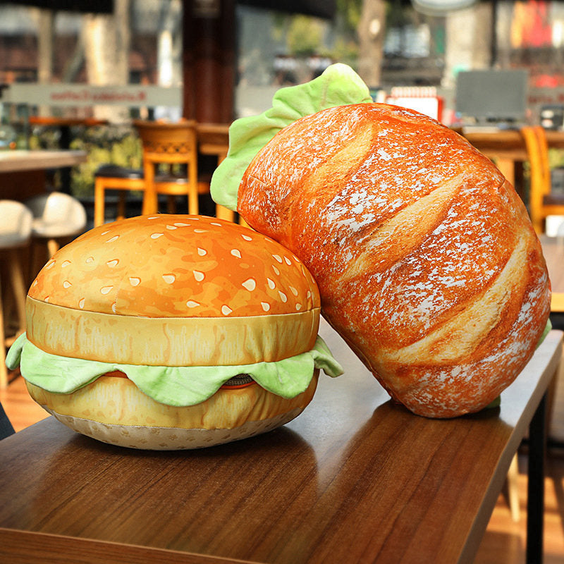 PattyPad | 2-in-1 hamburgerkussen & zitkussen – zacht, comfortabel, pluche PP-katoen
