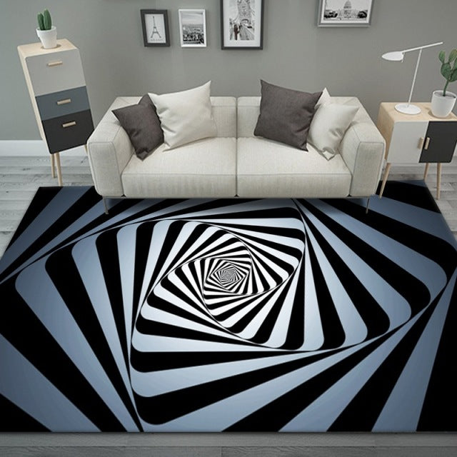 MirageMat | 3D Optische Illusie Vloermat - Interactieve Visuele Deken voor Home Décor, Woonkamer & Slaapkamer