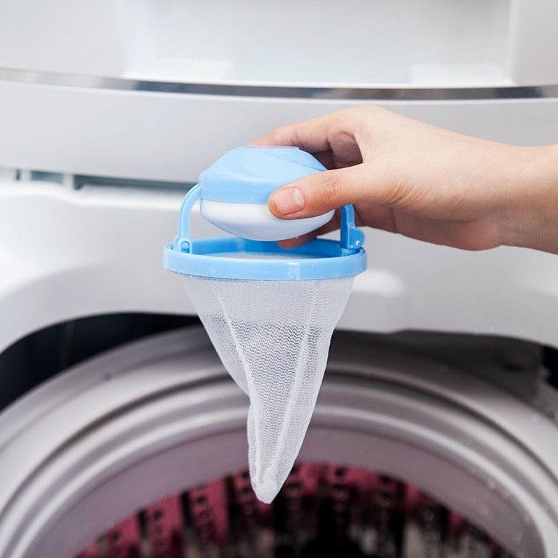 LintBuddy | Wasmachine-haar- en pluisvanger – Herbruikbare filterzak van gaas, haarverwijderaar voor wasmachine
