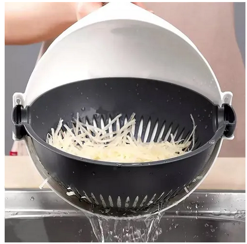 VeggieNest | 9-in-1 roterende groentesnijder en fruit hakker, grote capaciteit shredder