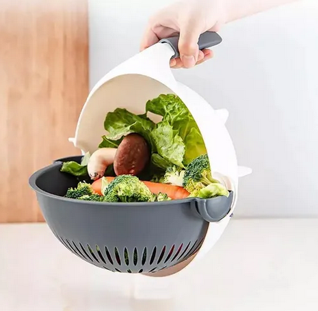 VeggieNest | 9-in-1 roterende groentesnijder en fruit hakker, grote capaciteit shredder