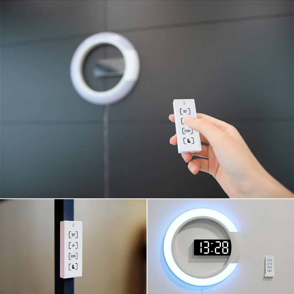 RingLite | Elegante LED Ring Lamp Wandklok - Moderne Digitale Klok