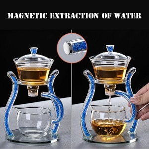 MagniTea | Elegante thee-ei van kristalglas met magnetisch deksel – perfect voor losse thee