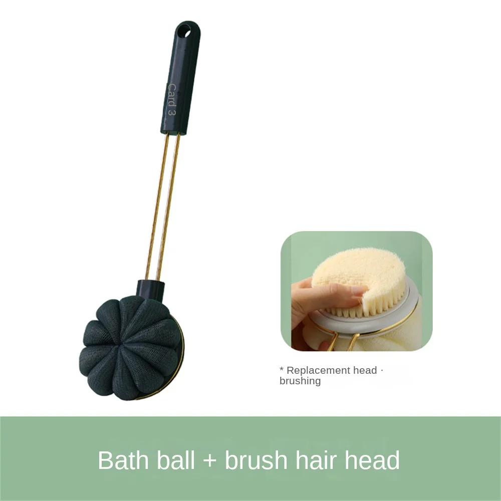 VeluBrush | Ultrazachte badborstel met lange steel - duurzame scrub voor rug en lichaam