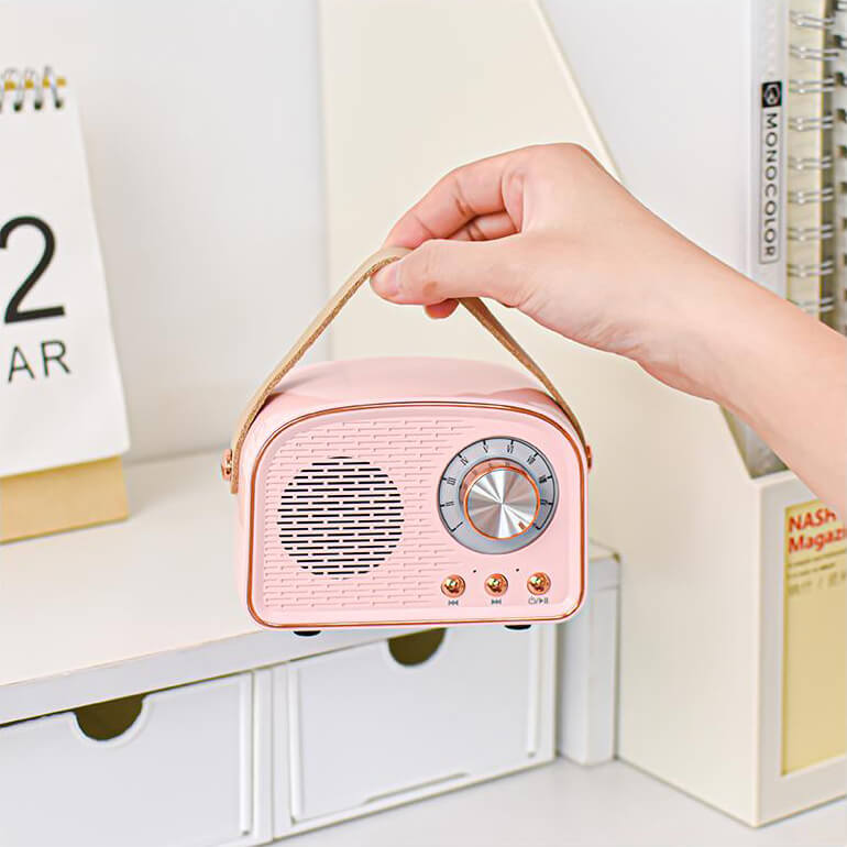 Nostalgix | Retro Radio Bluetooth Luidspreker - Vintage Ontwerp - Draadloos Geluidssysteem