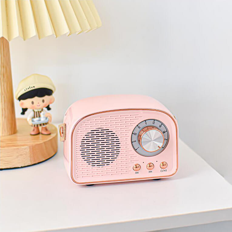 Nostalgix | Retro Radio Bluetooth Luidspreker - Vintage Ontwerp - Draadloos Geluidssysteem