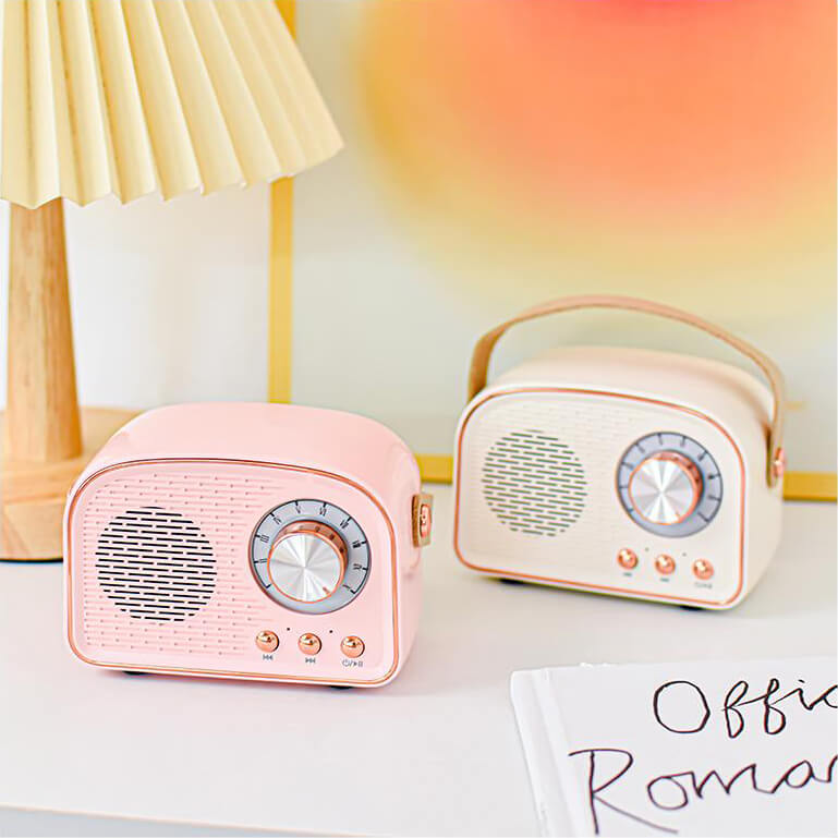 Nostalgix | Retro Radio Bluetooth Luidspreker - Vintage Ontwerp - Draadloos Geluidssysteem