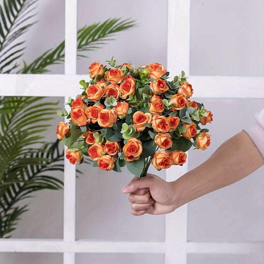 Floriva | Realistisch kunstrozenboeket – Onderhoudsvrije bloemen voor uw interieur