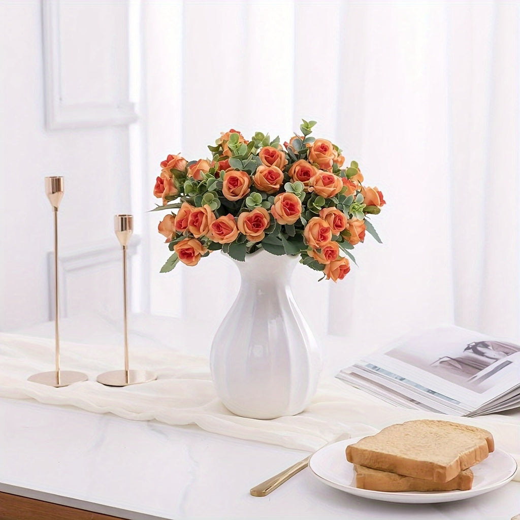Floriva | Realistisch kunstrozenboeket – Onderhoudsvrije bloemen voor uw interieur