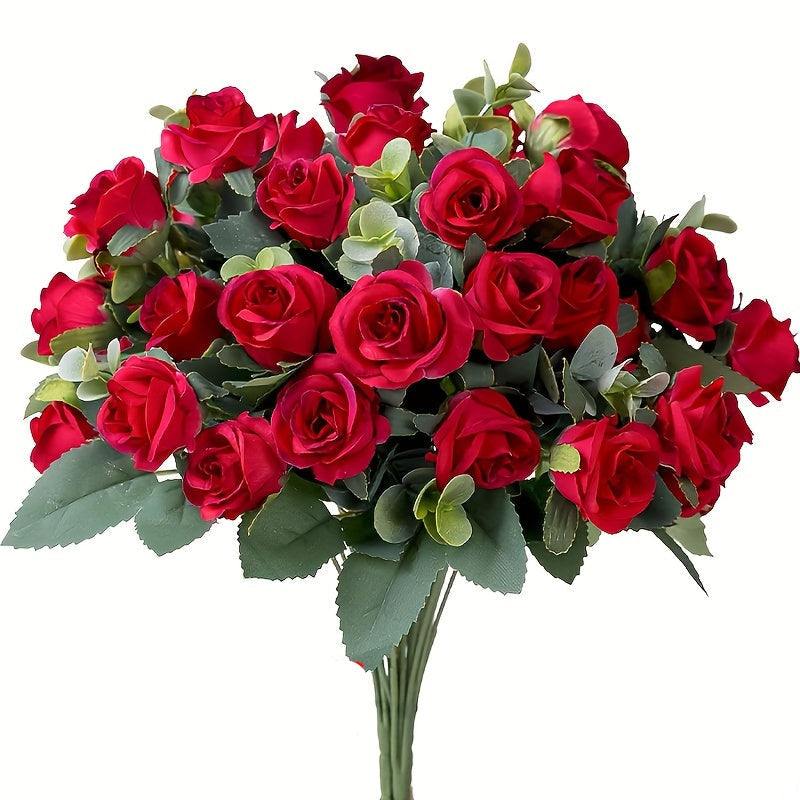 Floriva | Realistisch kunstrozenboeket – Onderhoudsvrije bloemen voor uw interieur