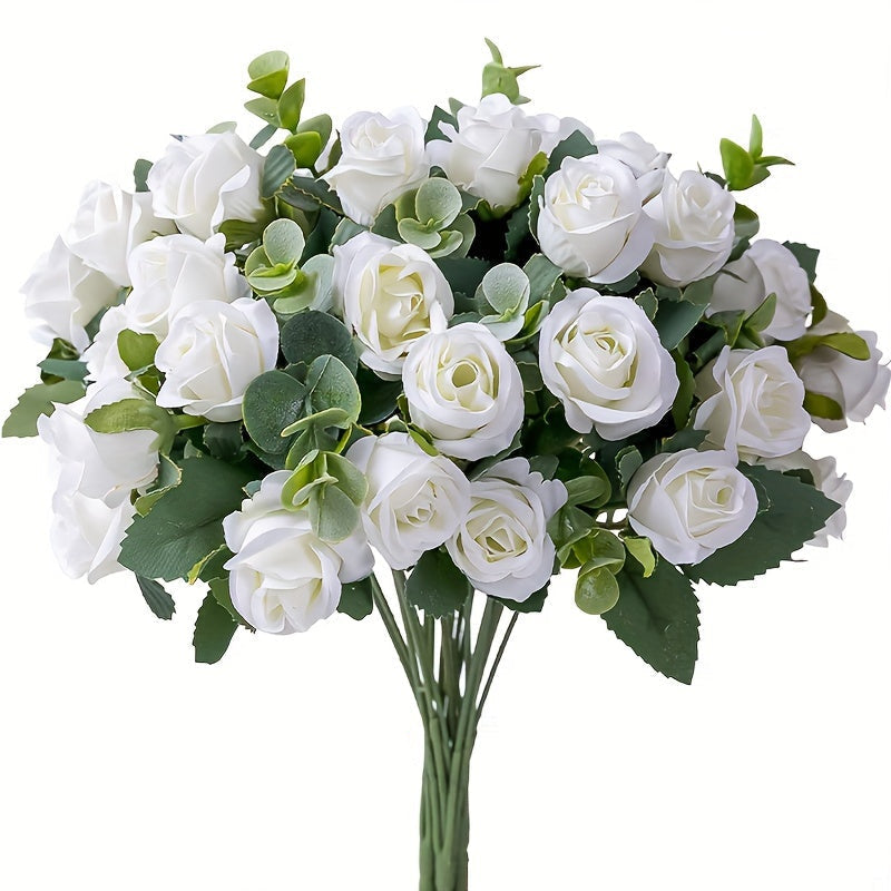 Floriva | Realistisch kunstrozenboeket – Onderhoudsvrije bloemen voor uw interieur