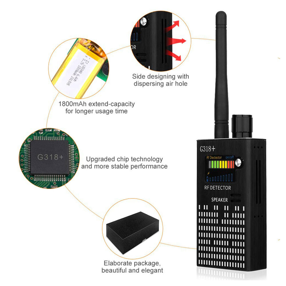 SpySweep | RF-signaal Bug Detector - verborgen camera, GPS Tracker, GSM afluisterapparaat Finder