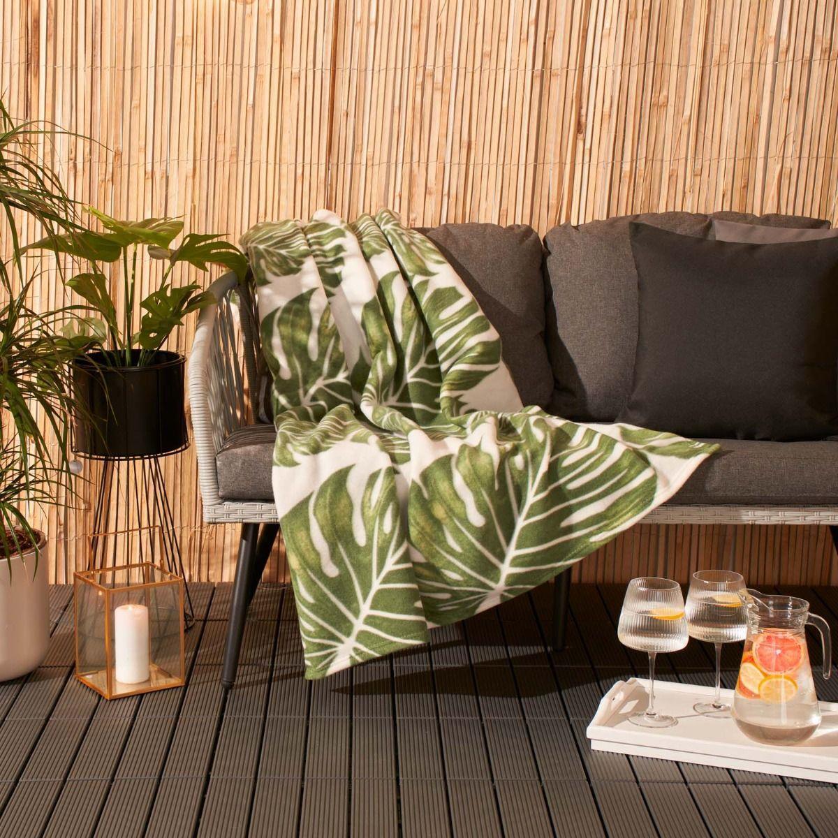 PalmCozy | Palmblad deken - Zacht Lichtgewicht Decoratief Deken, Knusse Deken voor Sofa & Bed
