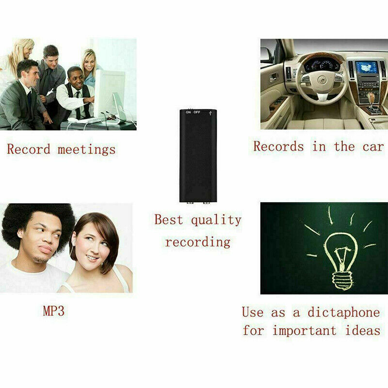 EchoNote | Mini Voice Recorder - Draagbare Digitale Geluidsrecorder, Kleine Verborgen Dictafoon