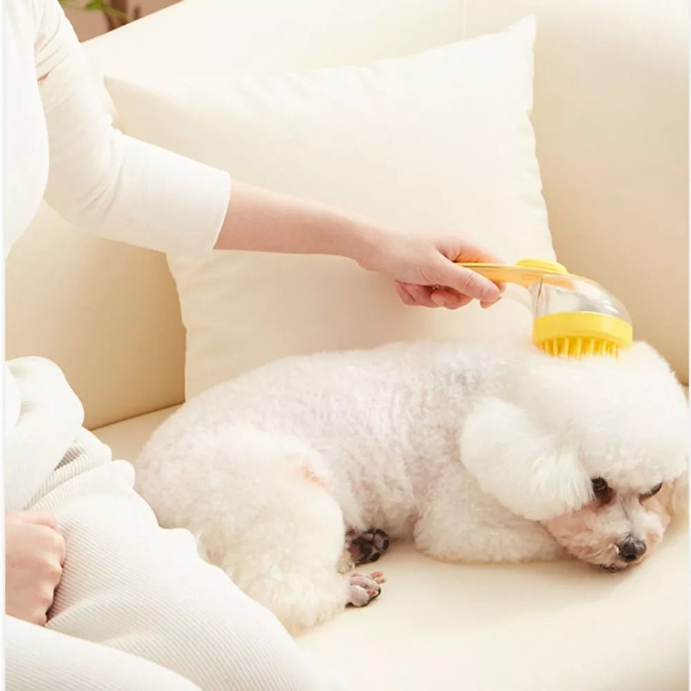 PetLather | Huisdier Verzorging Zeepdispenser Schrobborstel – 2-in-1 Shampoo Applicator