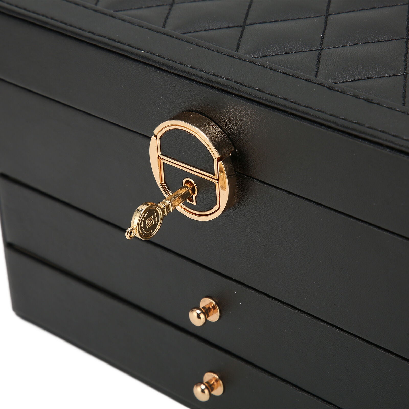 EleganceBox | Sieradendoos van leer met meerdere lagen - Elegante opslag & organisator voor ringen, kettingen, oorbellen