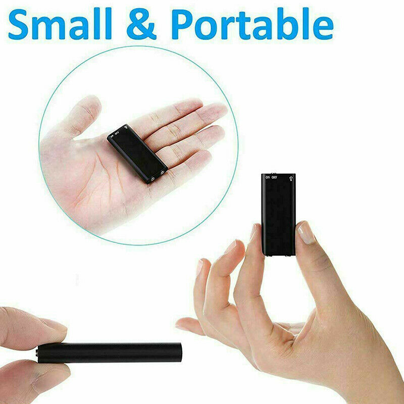 EchoNote | Mini Voice Recorder - Draagbare Digitale Geluidsrecorder, Kleine Verborgen Dictafoon