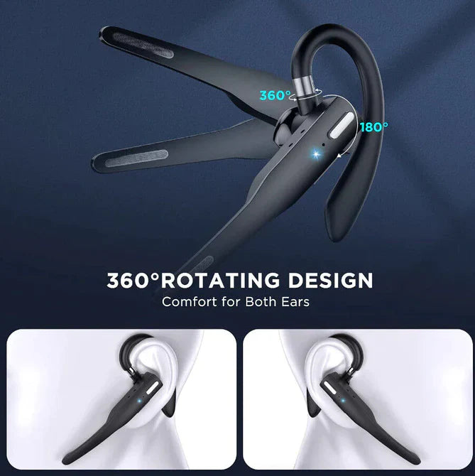 Soundix | Draadloze Bluetooth 5.1 Headset met dubbele microfoon - Ruisonderdrukking