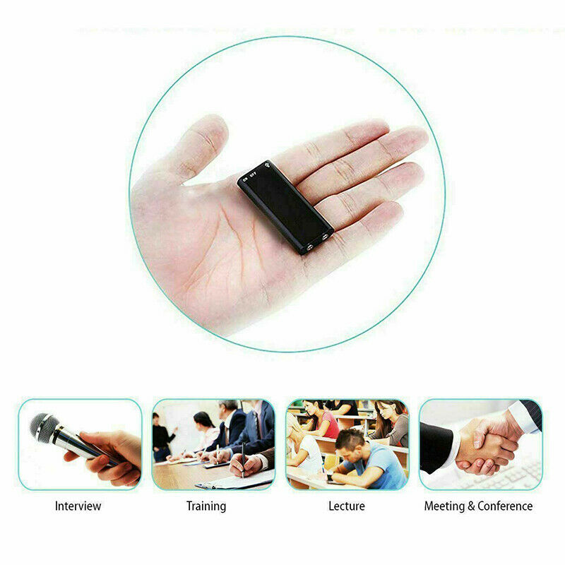 EchoNote | Mini Voice Recorder - Draagbare Digitale Geluidsrecorder, Kleine Verborgen Dictafoon