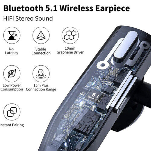 Soundix | Draadloze Bluetooth 5.1 Headset met dubbele microfoon - Ruisonderdrukking