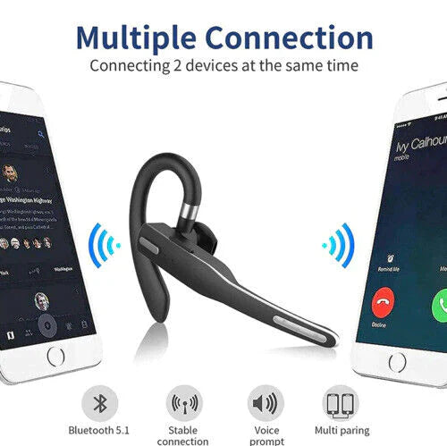 Soundix | Draadloze Bluetooth 5.1 Headset met dubbele microfoon - Ruisonderdrukking