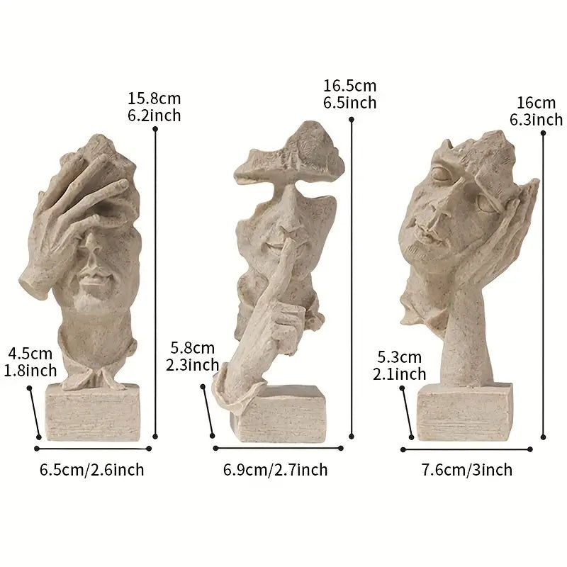 PersonaPiece | Artistiek gezicht decoratief figuur