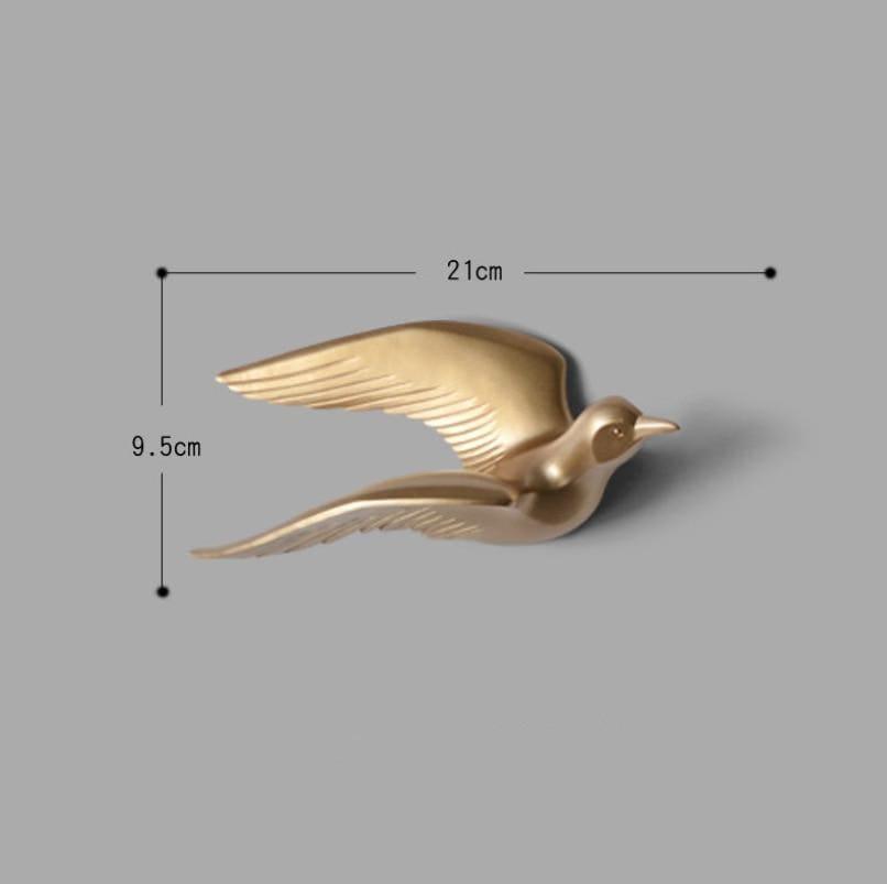 AeroGull | 3D Zeemeeuw Muurdecoratie - Elegante Metalen Vogelkunst voor Thuis & Buitendecoratie