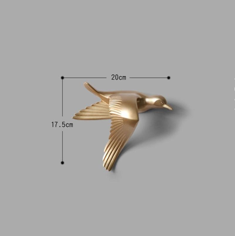 AeroGull | 3D Zeemeeuw Muurdecoratie - Elegante Metalen Vogelkunst voor Thuis & Buitendecoratie