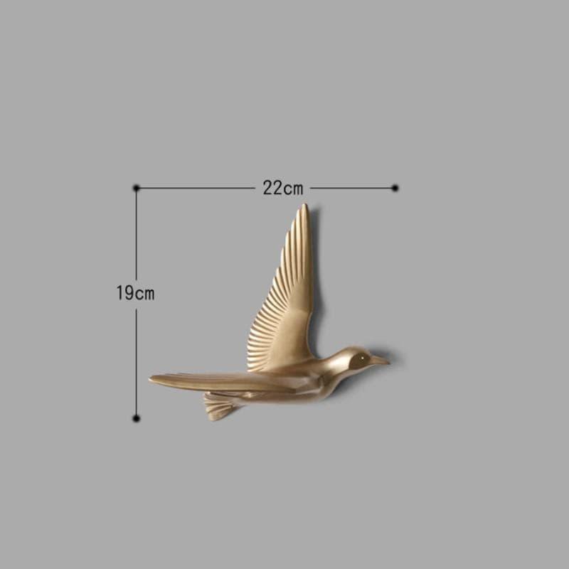 AeroGull | 3D Zeemeeuw Muurdecoratie - Elegante Metalen Vogelkunst voor Thuis & Buitendecoratie