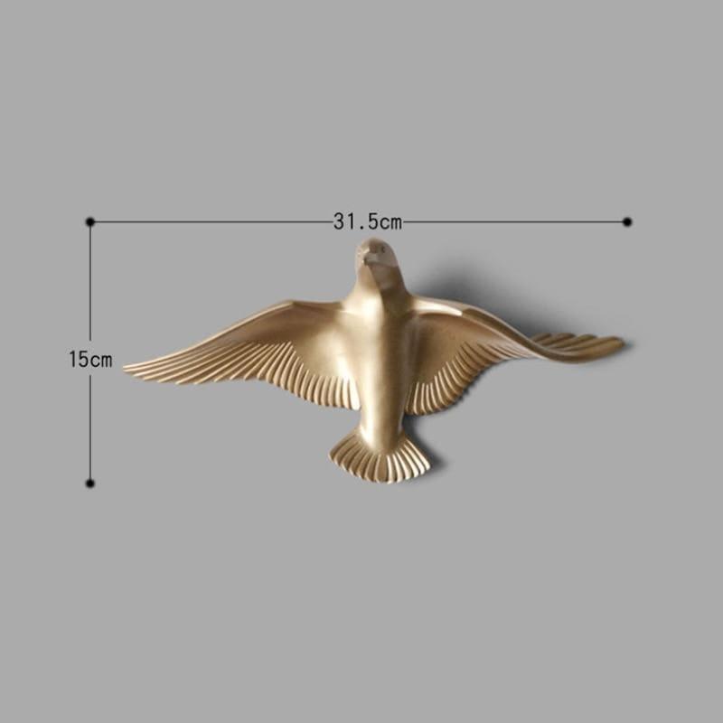 AeroGull | 3D Zeemeeuw Muurdecoratie - Elegante Metalen Vogelkunst voor Thuis & Buitendecoratie