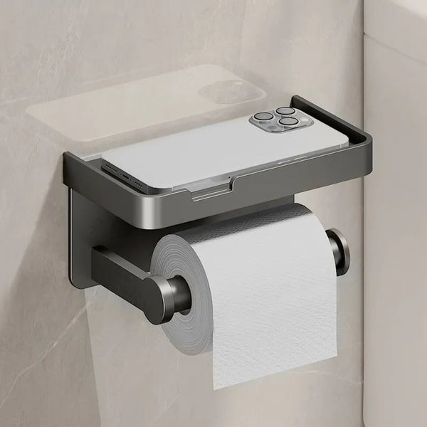 RollRack | Multifunctionele toiletrolhouder - wandgemonteerde badkamer organizer