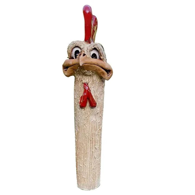 TricksterBird | Grappige Tuindecoratie – Verborgen Langnek Kip/Ostrich Beeld