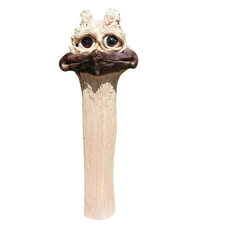 TricksterBird | Grappige Tuindecoratie – Verborgen Langnek Kip/Ostrich Beeld
