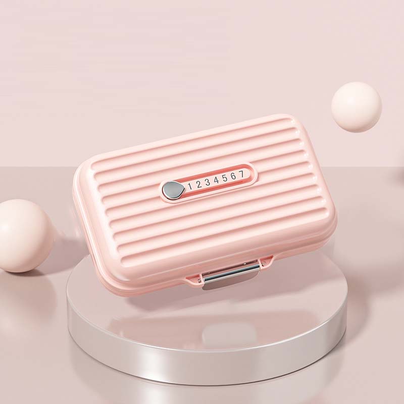 MediPod | Mini draagbare pillendoos - Waterdichte Reis Pillen Organisator, Compact Medicijndoosje met Compartimenten