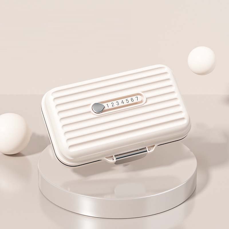 MediPod | Mini draagbare pillendoos - Waterdichte Reis Pillen Organisator, Compact Medicijndoosje met Compartimenten