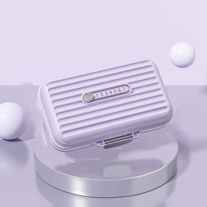 MediPod | Mini draagbare pillendoos - Waterdichte Reis Pillen Organisator, Compact Medicijndoosje met Compartimenten