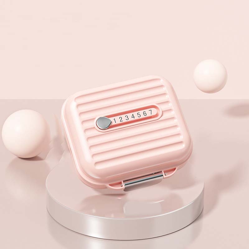 MediPod | Mini draagbare pillendoos - Waterdichte Reis Pillen Organisator, Compact Medicijndoosje met Compartimenten