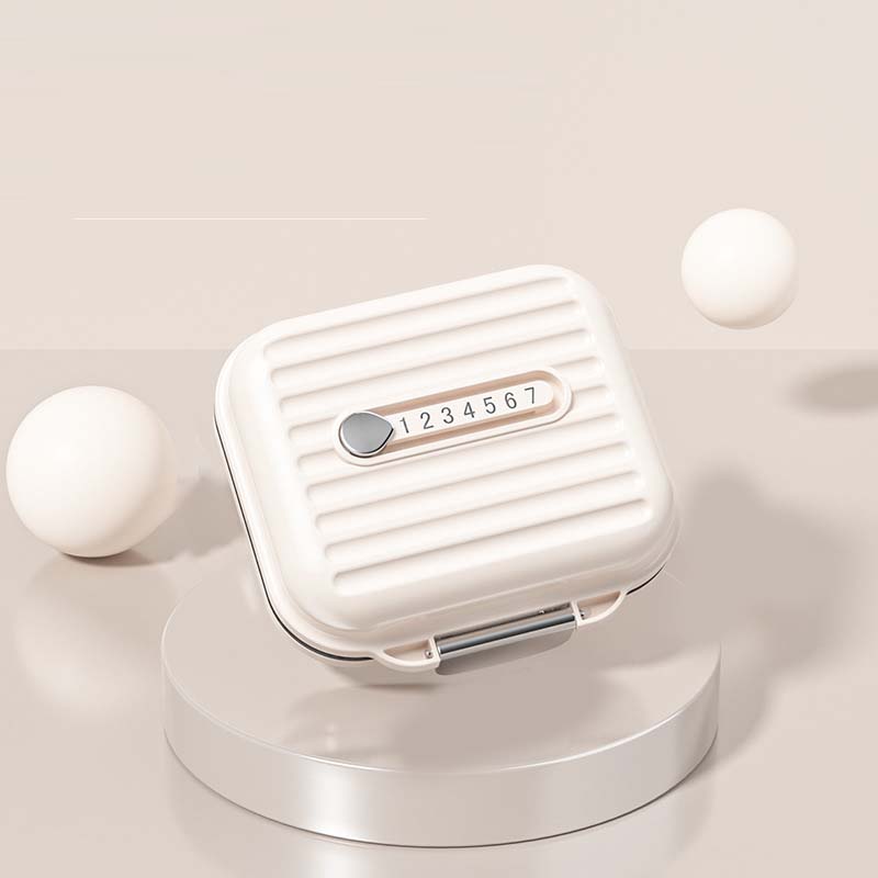 MediPod | Mini draagbare pillendoos - Waterdichte Reis Pillen Organisator, Compact Medicijndoosje met Compartimenten