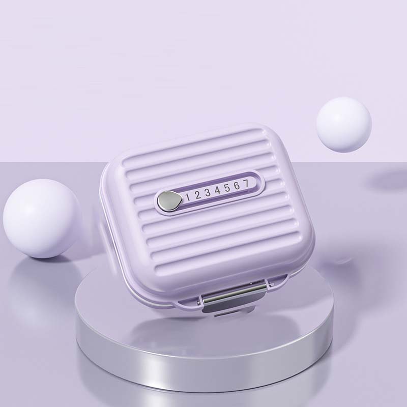 MediPod | Mini draagbare pillendoos - Waterdichte Reis Pillen Organisator, Compact Medicijndoosje met Compartimenten